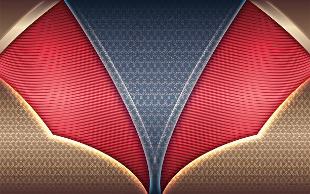 深蓝色公司抽象材料与发光的红色光泽灯技术图形横幅设计。高对比度的商业展示公司背景图片下载