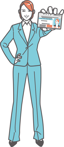 出示身份证明的妇女图片下载