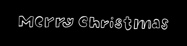 新年向量。圣诞快乐。手绘圣诞剪影。可爱的图片下载