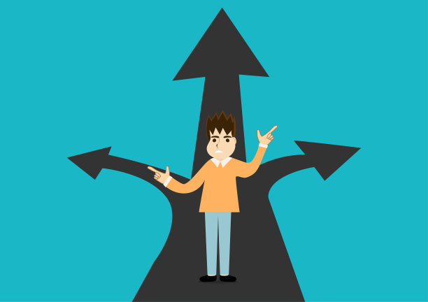 选择，方向，不确定性，沉思，新生活，多方位，机会股票插图图片下载