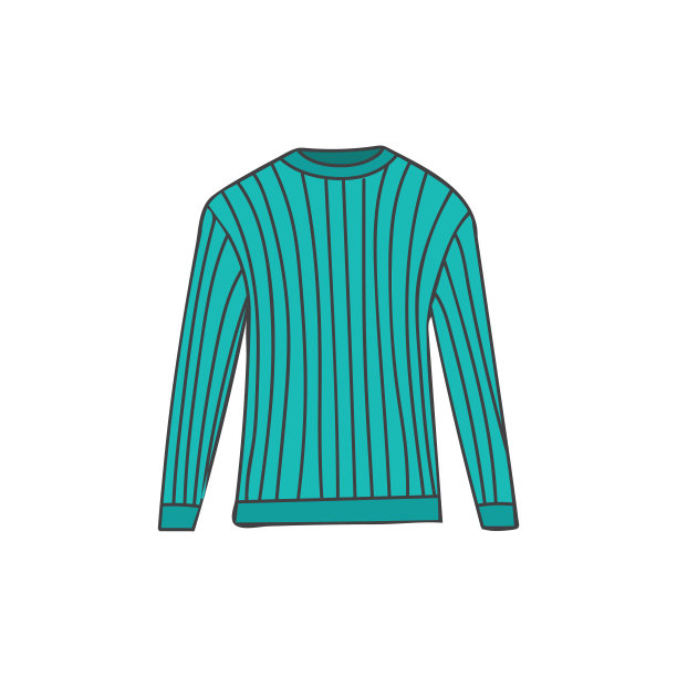 套衫彩色涂鸦插图矢量。男子夹克插图在矢量。套衫彩色图标。图片下载