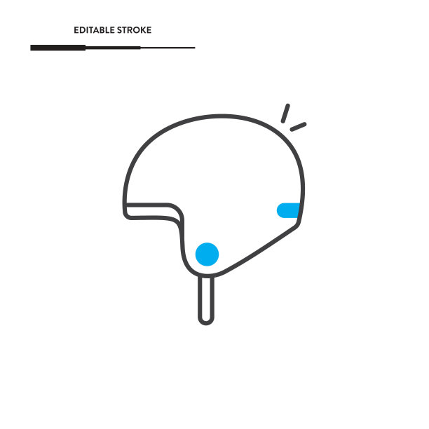 摩托车头盔图标矢量设计。图片下载