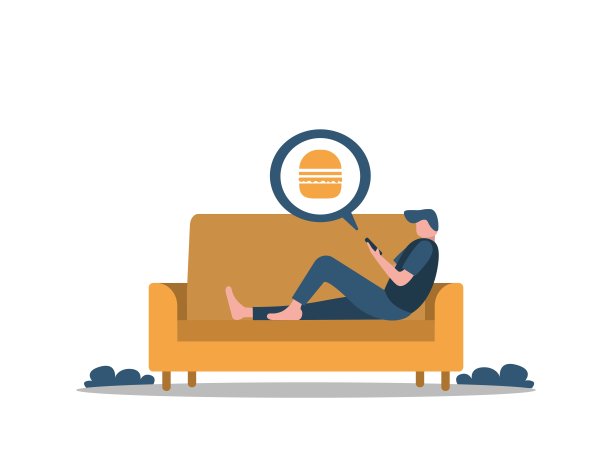 外卖平面插图图片下载