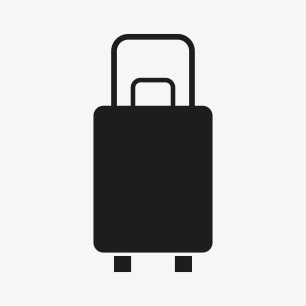 旅游包图标矢量模板的Web，计算机和移动应用程序图片下载