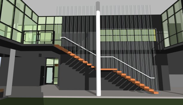 建筑工程三维插图图片下载