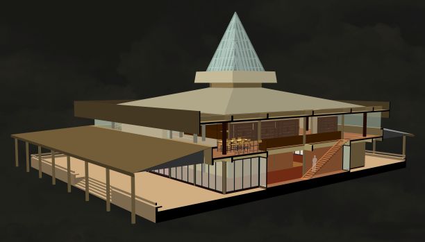 建筑工程三维插图图片下载