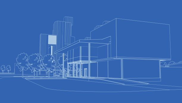 建筑工程三维插图图片下载