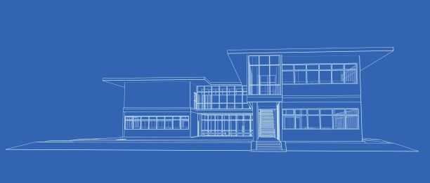 建筑工程三维插图图片下载