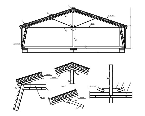 屋顶建筑详图图片下载