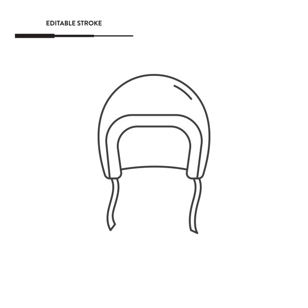 摩托车头盔图标矢量设计。图片下载