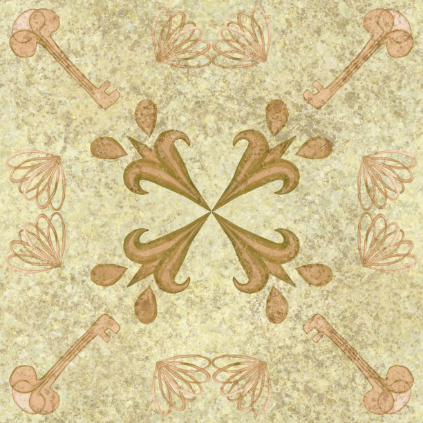 复古摩洛哥瓷砖无缝图案。无尽的复古背景在马略利卡风格。意大利古典风格的破旧旧瓷砖。用于墙纸和织物。古老的水彩手绘阿苏列霍陶器。图片下载