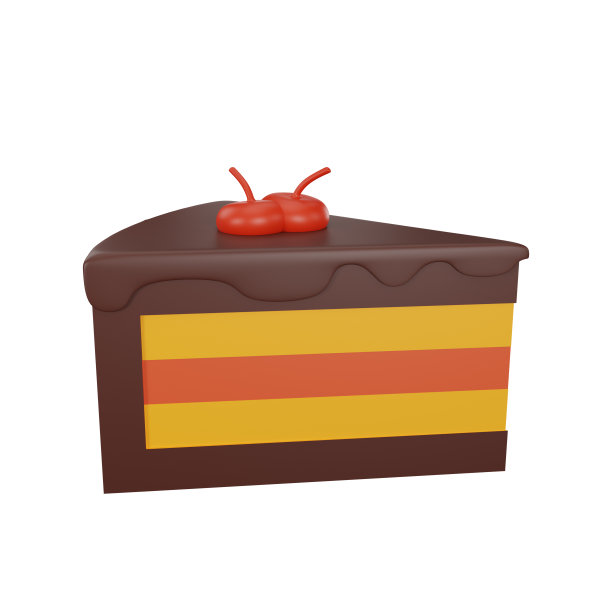 3d渲染蛋糕感恩节图标图片下载