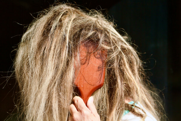 受损头发概念背景图片下载