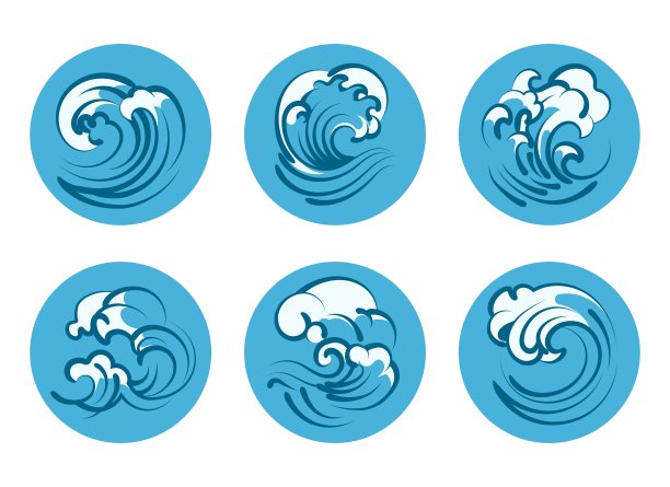 海啸卷图标图片下载