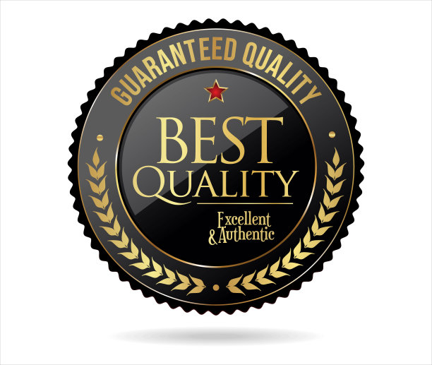 优质的金色和黑色徽章复古设计矢量插图图片下载