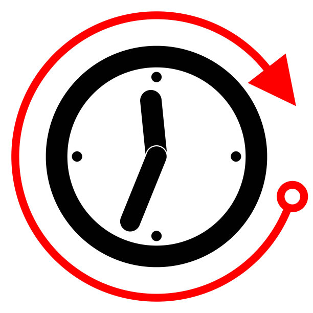时钟象形图。时间，运动和速度的概念图片下载