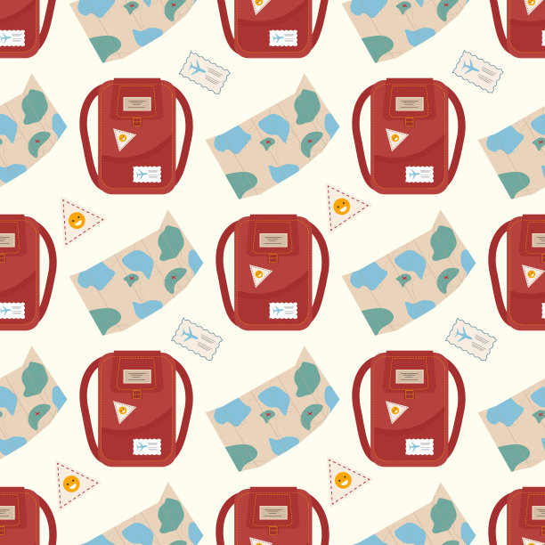 背包的图案和网站设计的地图图片下载