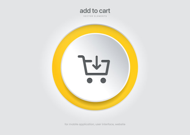 3d添加按钮添加图标添加到购物车图标，购物车标志，网上购物，点击这里，购买按钮的网站，移动应用程序，UI, GUI，用户体验。图片下载