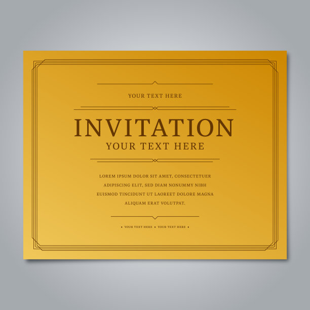 矢量请柬模板图片下载