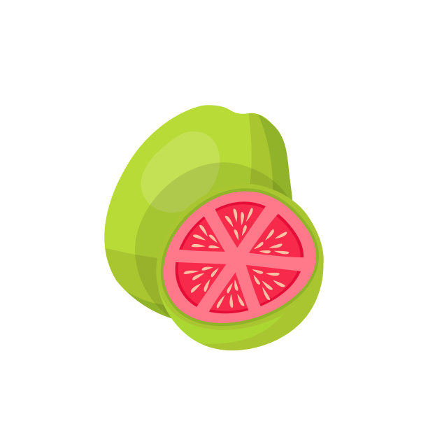 葡萄柚，热带柑橘类水果，全果多汁，果皮绿色，果肉酸粉红色图片下载