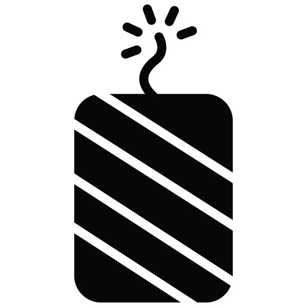 爆竹矢量字形图标。印度教的节日，印度教的庆典标志，图片下载