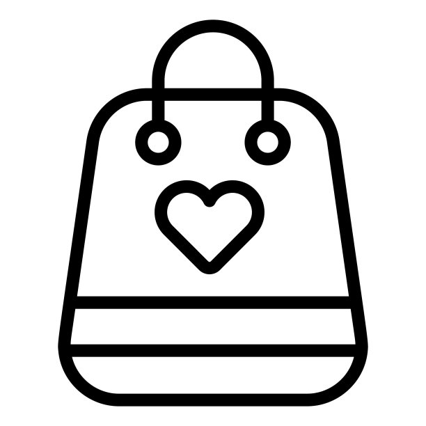 礼品袋矢量轮廓图标。印度教的节日，印度教的庆典标志，图片下载