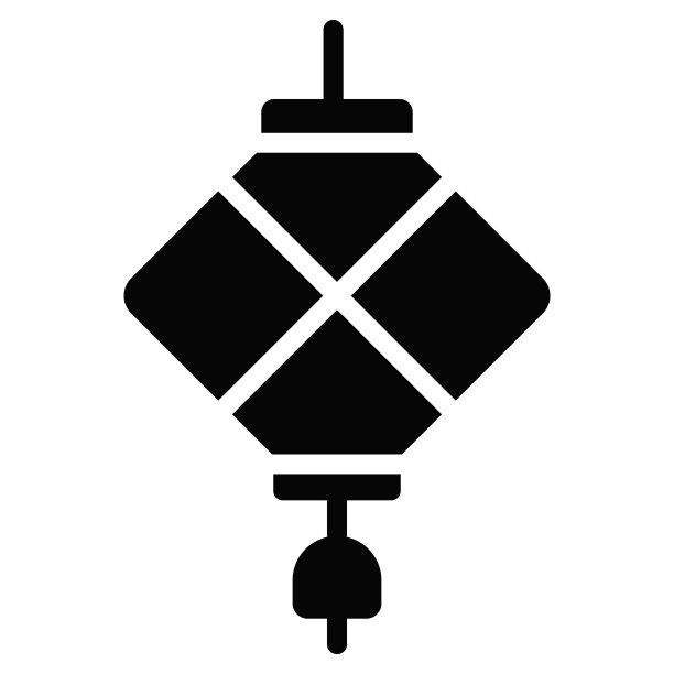 灯笼矢量字形图标。印度教的节日，印度教的庆典标志，图片下载