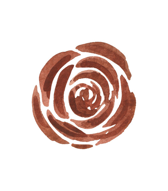 玫瑰花蕾的抽象画图片下载