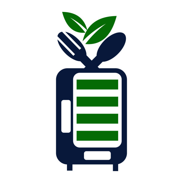 健康自动售货机食品标识模板图片下载