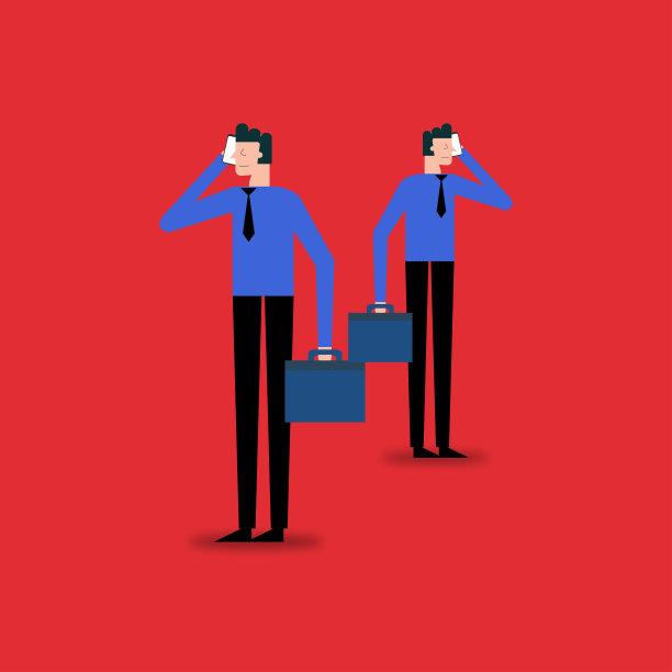 使用手机工作的商人图片下载