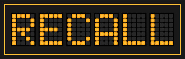 在黑色背景下，橙色引导单词回忆图片下载