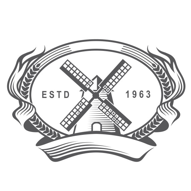 风车和麦穗图片下载