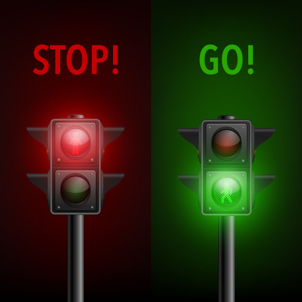 矢量3d逼真详细道路交通灯图标设置隔离。安全规则概念，设计模板。红绿灯，打开红绿灯和黄灯。行人交通灯图片下载