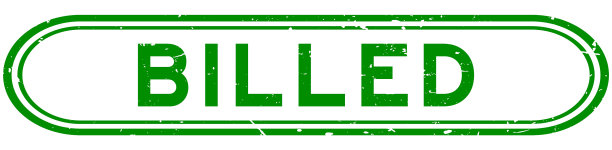 垃圾绿色账单字橡胶印章邮票上图片下载