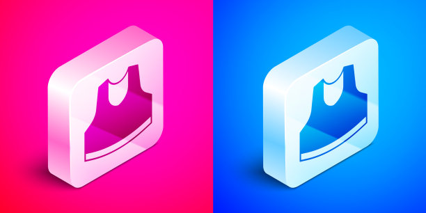 等距汗衫图标孤立在粉红色和图片下载