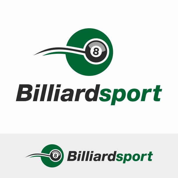 台球运动图标模板设计图片下载