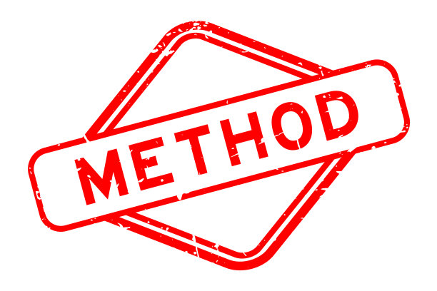 垃圾红方法字橡胶印章白底邮票图片下载