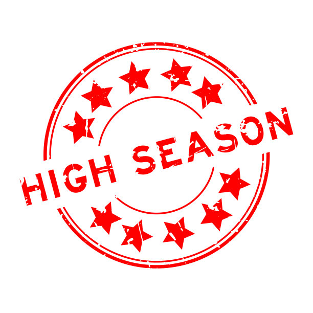 垃圾红色旺季字圆形橡胶印章邮票在白色背景图片下载