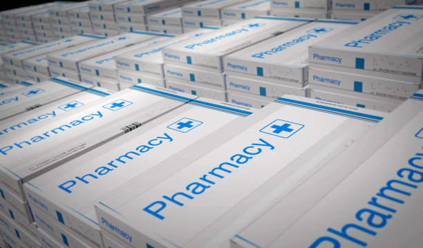 药店和止痛药片剂都有3d插图图片下载