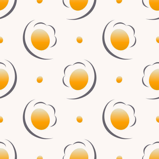 抽象煎蛋画图案。图片下载