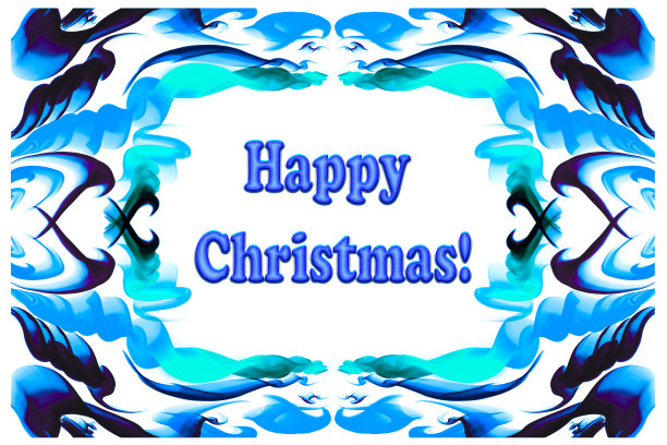 圣诞快乐! !卡片模板，白色背景上的彩色装饰，文字的空间，文字的浮雕效果，祝贺，邀请，蓝色的颜色图片下载