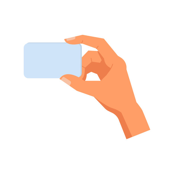 手里拿着空的银行卡，扁平的卡通。矢量空白商业银行卡在男性或女性手中，男性或女性手持纸或塑料卡购物和购买图片下载