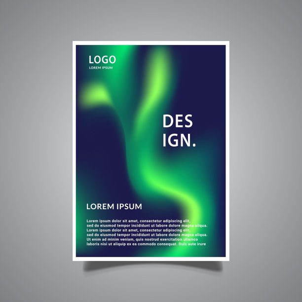 渐变网罩模板，抽象波浪蓝绿颜色，设计矢量图形图片下载