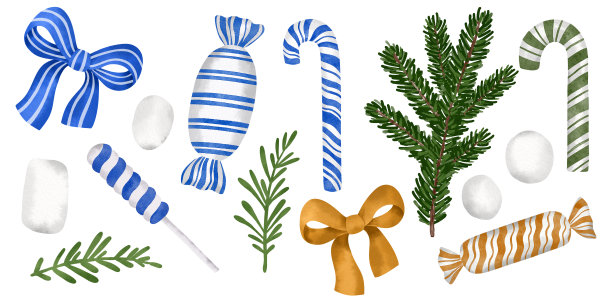 圣诞装饰套装图片下载