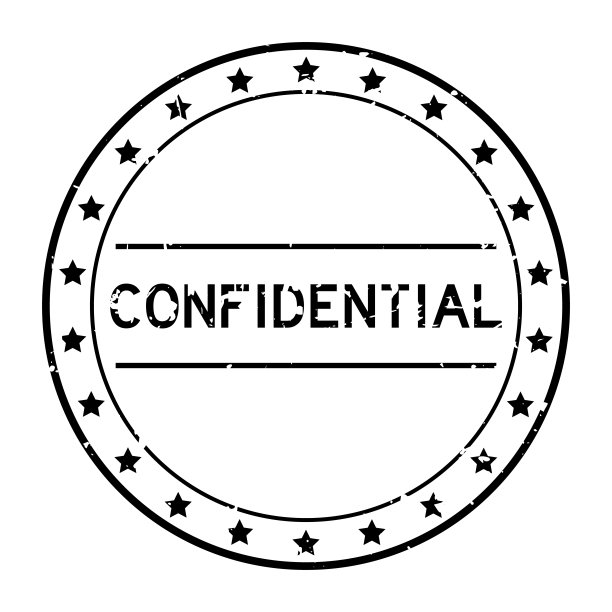 垃圾黑色机密字圆形橡胶印章邮票在白色背景图片下载