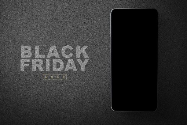 黑色屏幕和黑色星期五促销文本的手机图片下载