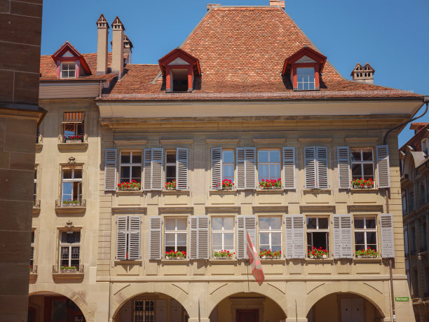 夏天去瑞士伯尔尼旅游图片下载