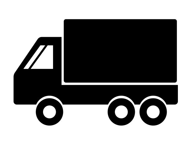 卡车轮廓图标图片下载