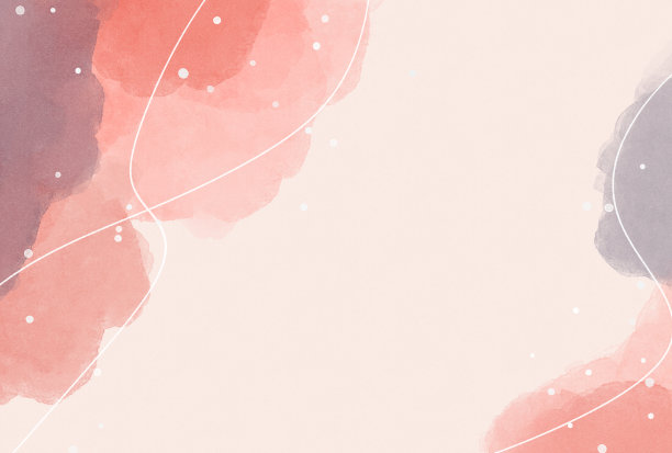 美丽可爱的水彩背景插画图片下载