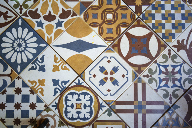 东方摩洛哥瓷砖无缝图案图片下载